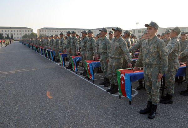 Azerbaijan Army holds military oath-taking ceremonies (PHOTO)