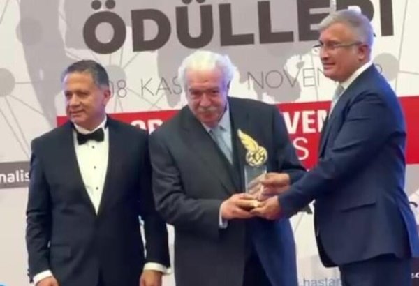 Russia famous journalist Mikhail Gusman awarded international media award in Türkiye (PHOTO/VIDEO)