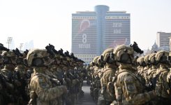 President Ilham Aliyev, First Lady Mehriban Aliyeva, President Erdoğan, Pakistani PM attend Military Parade in Baku (PHOTO/VIDEO)