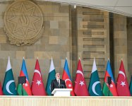 President Ilham Aliyev, First Lady Mehriban Aliyeva, President Erdoğan, Pakistani PM attend Military Parade in Baku (PHOTO/VIDEO)