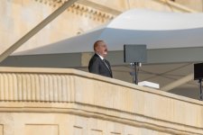 President Ilham Aliyev, First Lady Mehriban Aliyeva, President Erdoğan, Pakistani PM attend Military Parade in Baku (PHOTO/VIDEO)