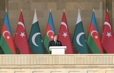 President Ilham Aliyev, First Lady Mehriban Aliyeva, President Erdoğan, Pakistani PM attend Military Parade in Baku (PHOTO/VIDEO)