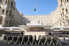 President Ilham Aliyev, First Lady Mehriban Aliyeva, President Erdoğan, Pakistani PM attend Military Parade in Baku (PHOTO/VIDEO)