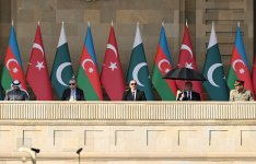 President Ilham Aliyev, First Lady Mehriban Aliyeva, President Erdoğan, Pakistani PM attend Military Parade in Baku (PHOTO/VIDEO)