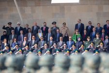 President Ilham Aliyev, First Lady Mehriban Aliyeva, President Erdoğan, Pakistani PM attend Military Parade in Baku (PHOTO/VIDEO)