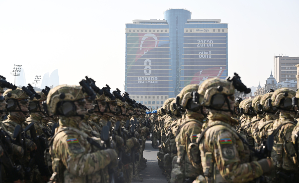 President Ilham Aliyev, First Lady Mehriban Aliyeva, President Erdoğan, Pakistani PM attend Military Parade in Baku (PHOTO/VIDEO)