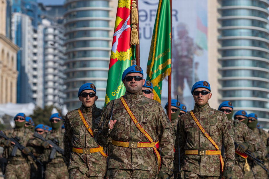 President Ilham Aliyev, First Lady Mehriban Aliyeva, President Erdoğan, Pakistani PM attend Military Parade in Baku (PHOTO/VIDEO)