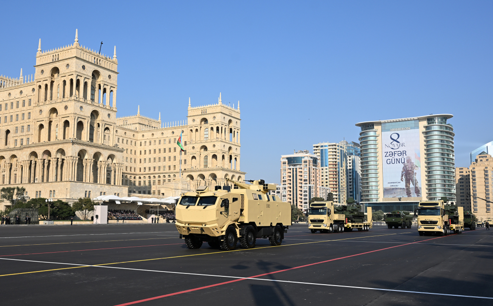 President Ilham Aliyev, First Lady Mehriban Aliyeva, President Erdoğan, Pakistani PM attend Military Parade in Baku (PHOTO/VIDEO)