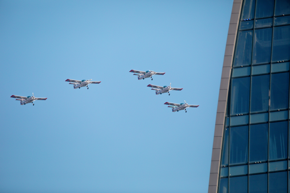 President Ilham Aliyev, First Lady Mehriban Aliyeva, President Erdoğan, Pakistani PM attend Military Parade in Baku (PHOTO/VIDEO)