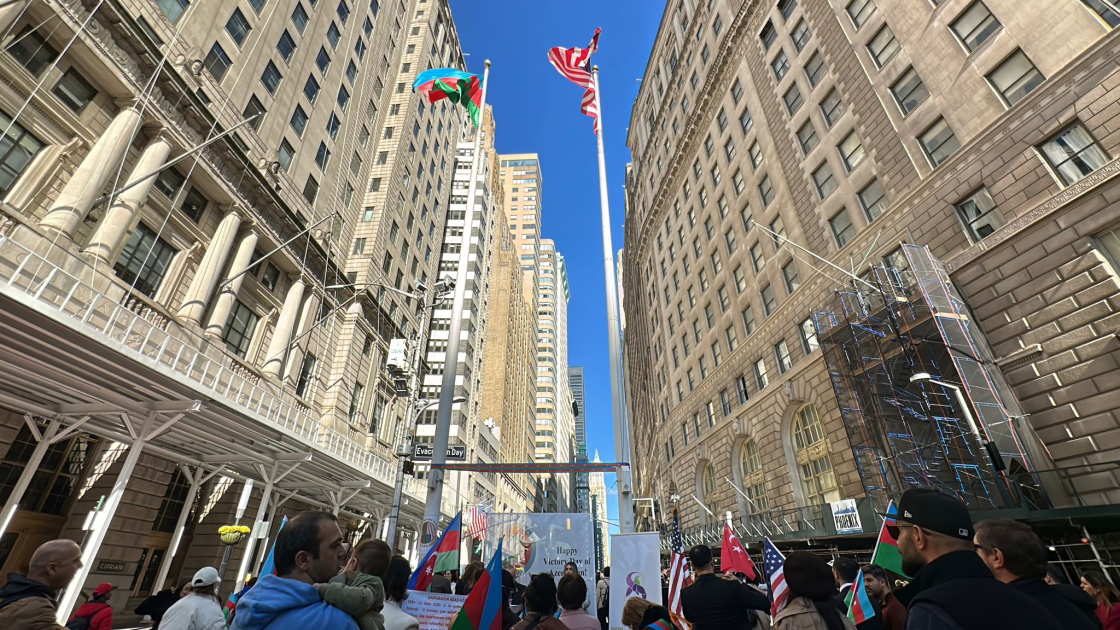 National flag of Azerbaijan raised in famous New York park (PHOTO)