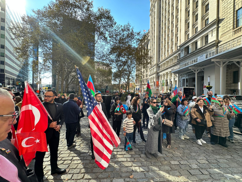 National flag of Azerbaijan raised in famous New York park (PHOTO)