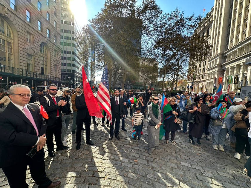 National flag of Azerbaijan raised in famous New York park (PHOTO)