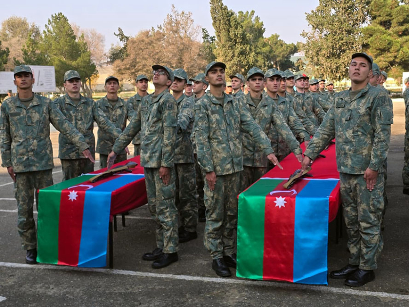 Azerbaijan Army holds military oath-taking ceremonies (PHOTO)