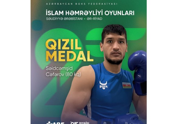 Azerbaijani boxer wins gold medal at Islamic Solidarity Games