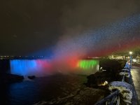 Niagara Falls glows with Azerbaijani flag colors on National Day (PHOTO)