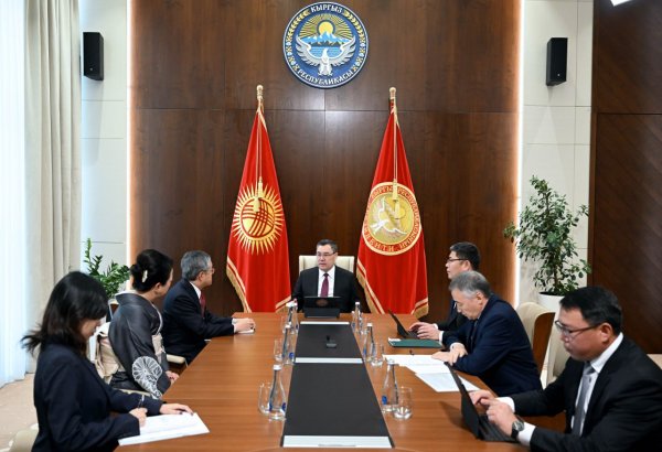 Kyrgyz president meets outgoing Japanese ambassador, praises bilateral cooperation