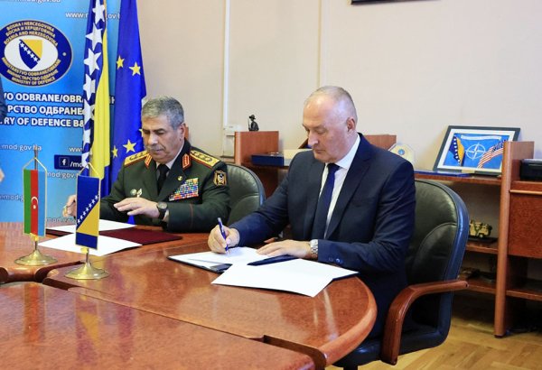 Azerbaijan signs military cooperation plan with Bosnia and Herzegovina