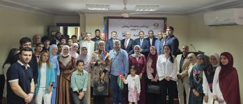 Egyptian capital celebrates Azerbaijan’s victory quinquennial and State Flag Day (PHOTO)