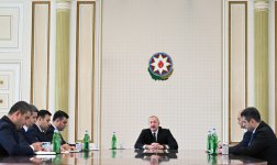 President Ilham Aliyev receives newly appointed Presidential Representative in Nakhchivan and heads of several district executive authorities