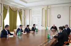 President Ilham Aliyev receives newly appointed Presidential Representative in Nakhchivan and heads of several district executive authorities