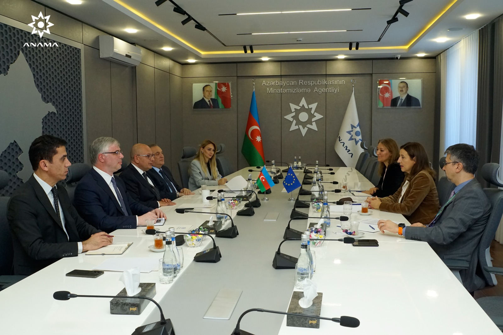 Azerbaijan's ANAMA and EU delegation debate enhancing mine clearance co-op