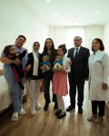 Heydar Aliyev Foundation VP Leyla Aliyeva visits family of martyrs and several social facilities in Mingachevir (PHOTO)