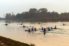 Heydar Aliyev Foundation VP Leyla Aliyeva meets with athletes at rowing base in Mingachevir (PHOTO)