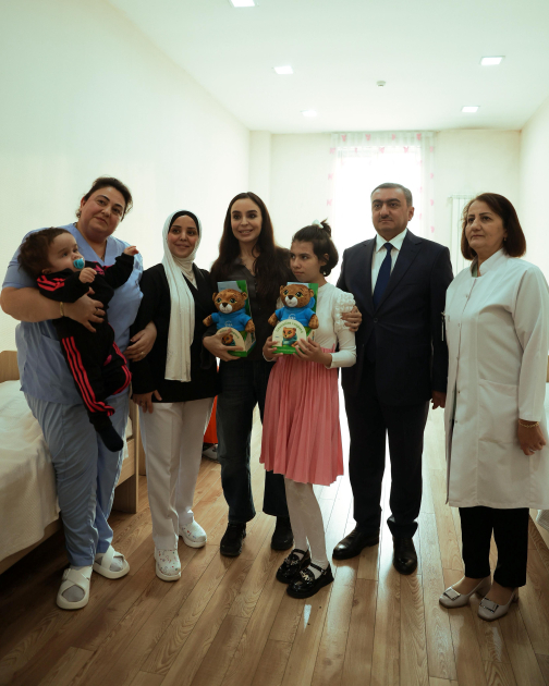 Heydar Aliyev Foundation VP Leyla Aliyeva visits family of martyrs and several social facilities in Mingachevir (PHOTO)