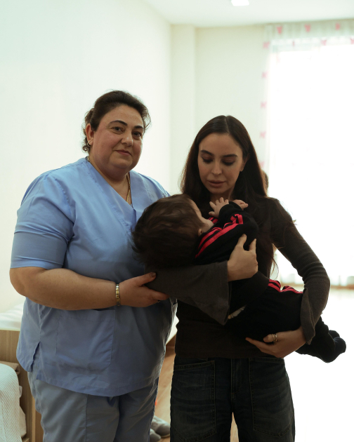 Heydar Aliyev Foundation VP Leyla Aliyeva visits family of martyrs and several social facilities in Mingachevir (PHOTO)