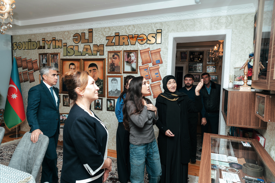 Heydar Aliyev Foundation VP Leyla Aliyeva visits family of martyrs and several social facilities in Mingachevir (PHOTO)