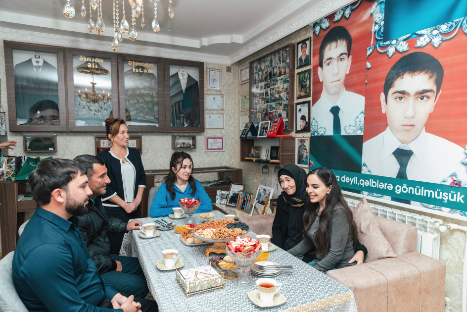 Heydar Aliyev Foundation VP Leyla Aliyeva visits family of martyrs and several social facilities in Mingachevir (PHOTO)
