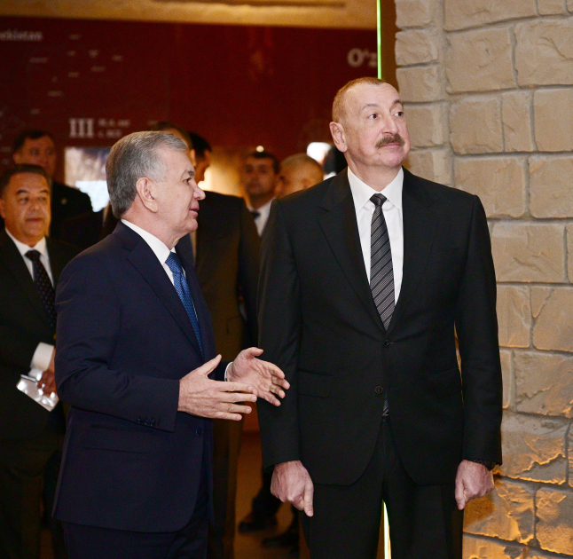 President Ilham Aliyev visits Center of Islamic Civilization in Tashkent (PHOTO)