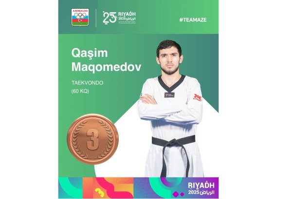 Azerbaijani taekwondo fighter claims bronze at Islamic Solidarity Games