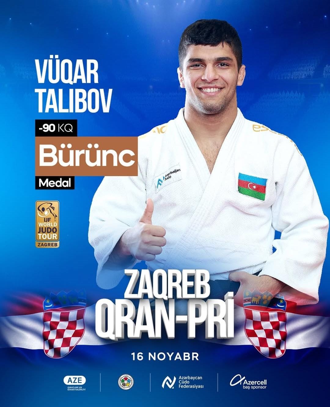 Azerbaijan wins three medals at International Judo Grand Prix (PHOTO)