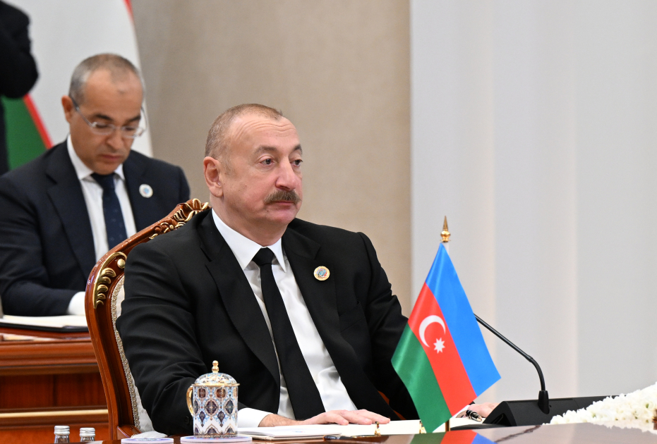 President Ilham Aliyev addresses 7th Consultative Meeting of Central Asian Heads of State (PHOTO)
