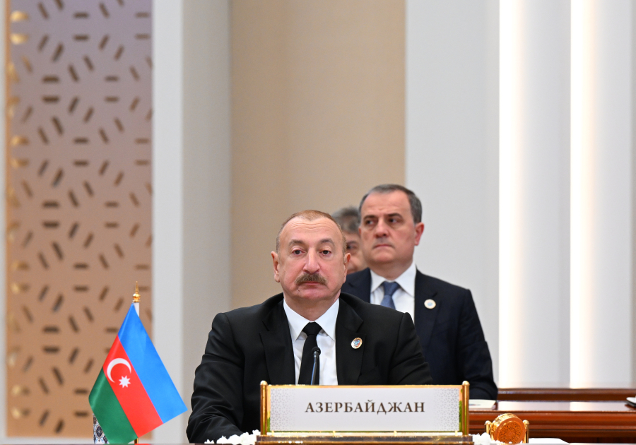 President Ilham Aliyev addresses 7th Consultative Meeting of Central Asian Heads of State (PHOTO)