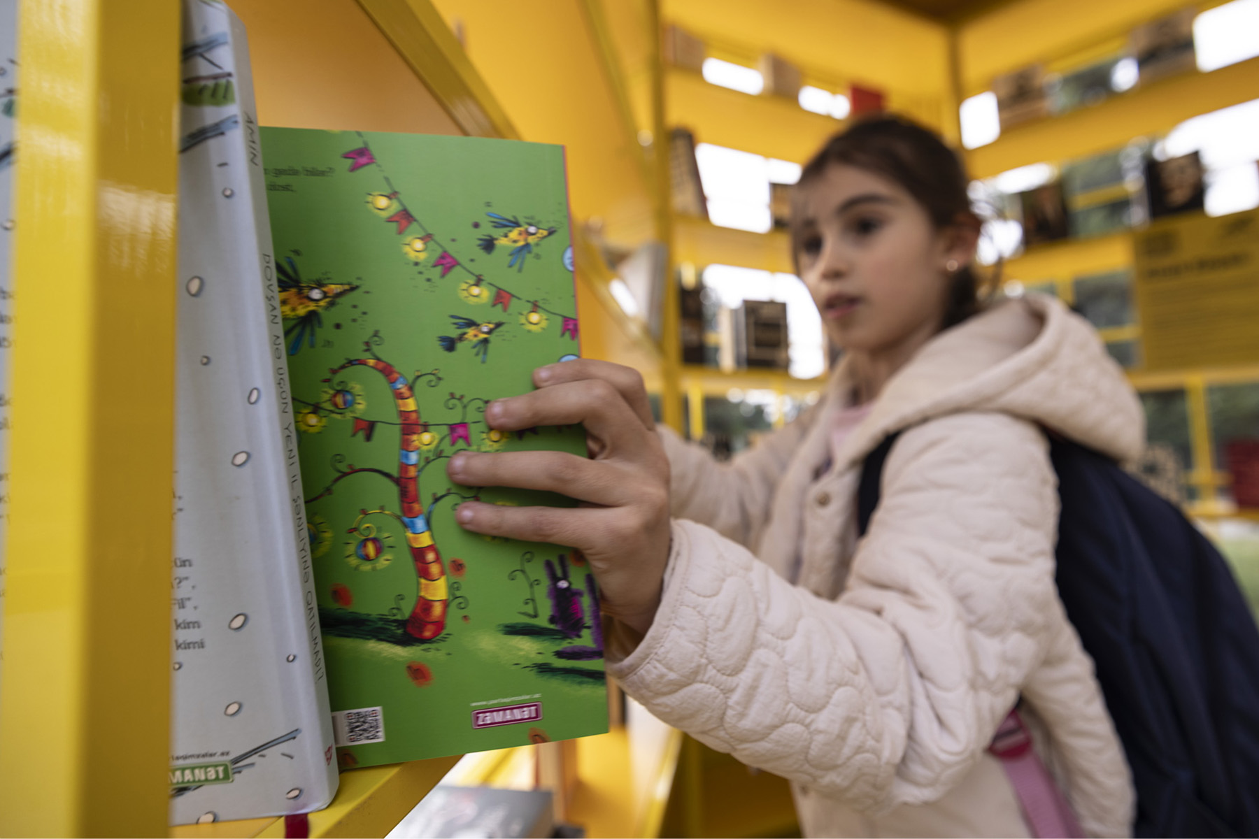 Interactive Bookstand installed in Goygol at the initiative of “AzerGold” CJSC (PHOTO)