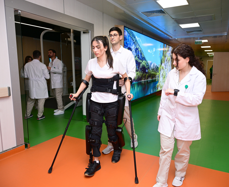 Opening ceremony of New Robotic Rehabilitation and Bone Marrow Transplant Centers held at New Clinic (PHOTO)