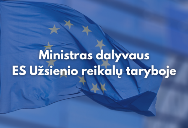 Lithuanian FM set to attend EU Foreign Affairs Council in Brussels