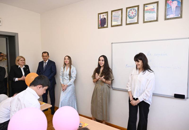 Vice-President of Heydar Aliyev Foundation Leyla Aliyeva visits boarding school in Lankaran (PHOTO)