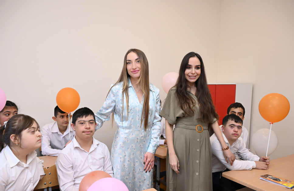 Vice-President of Heydar Aliyev Foundation Leyla Aliyeva visits boarding school in Lankaran (PHOTO)