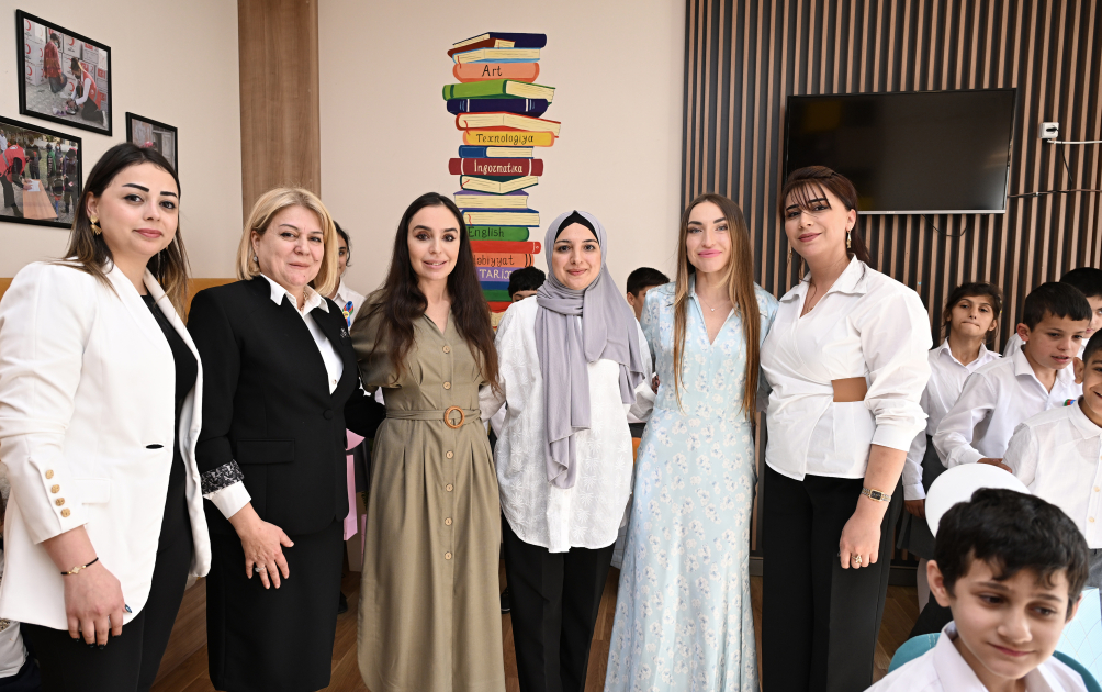 Vice-President of Heydar Aliyev Foundation Leyla Aliyeva visits boarding school in Lankaran (PHOTO)