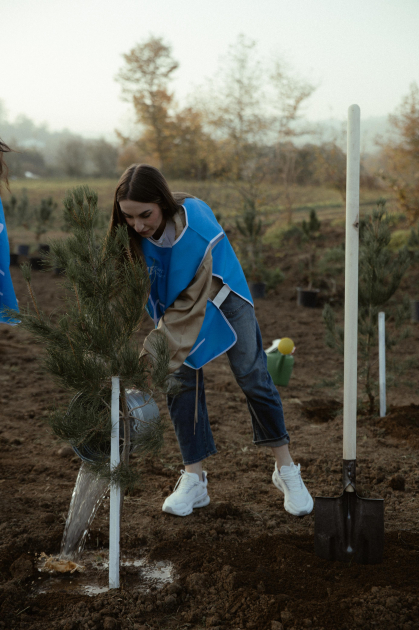 Leyla Aliyeva, Arzu Aliyeva, and Alena Aliyeva participate in ecological actions in Lankaran (PHOTO)