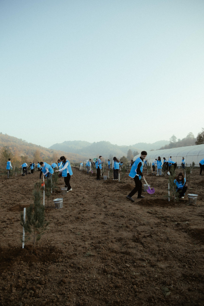 Leyla Aliyeva, Arzu Aliyeva, and Alena Aliyeva participate in ecological actions in Lankaran (PHOTO)