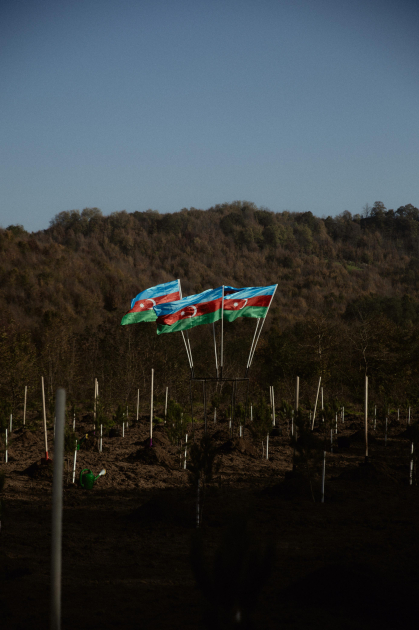 Leyla Aliyeva, Arzu Aliyeva, and Alena Aliyeva participate in ecological actions in Lankaran (PHOTO)