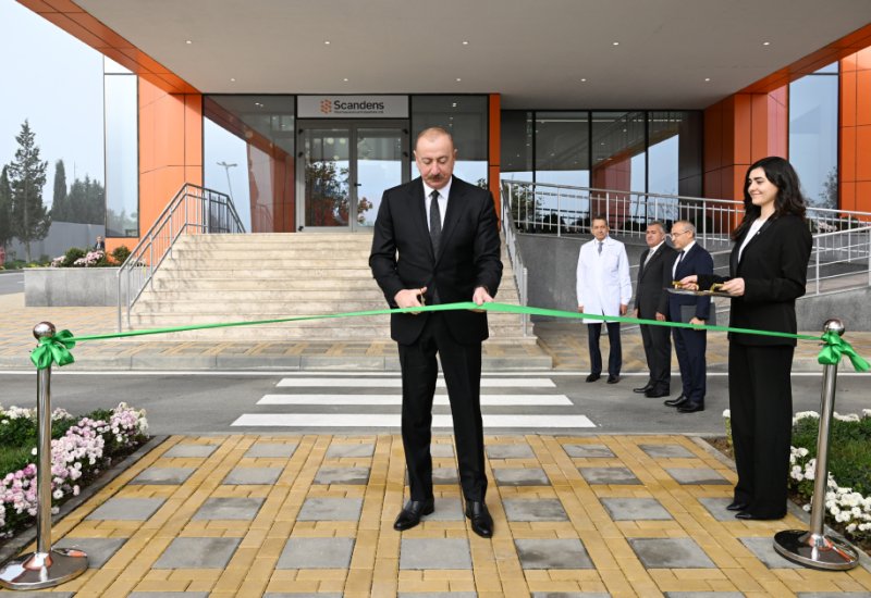 President Ilham Aliyev attends inauguration of pharmaceutical production facility (PHOTO)