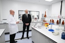 President Ilham Aliyev attends inauguration of pharmaceutical production facility (PHOTO)