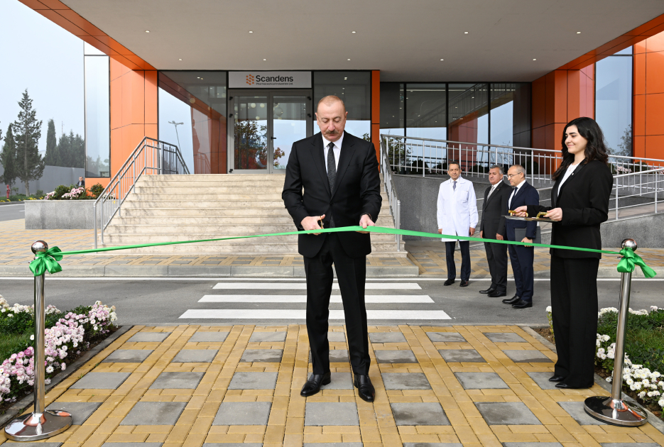 President Ilham Aliyev attends inauguration of pharmaceutical production facility (PHOTO)