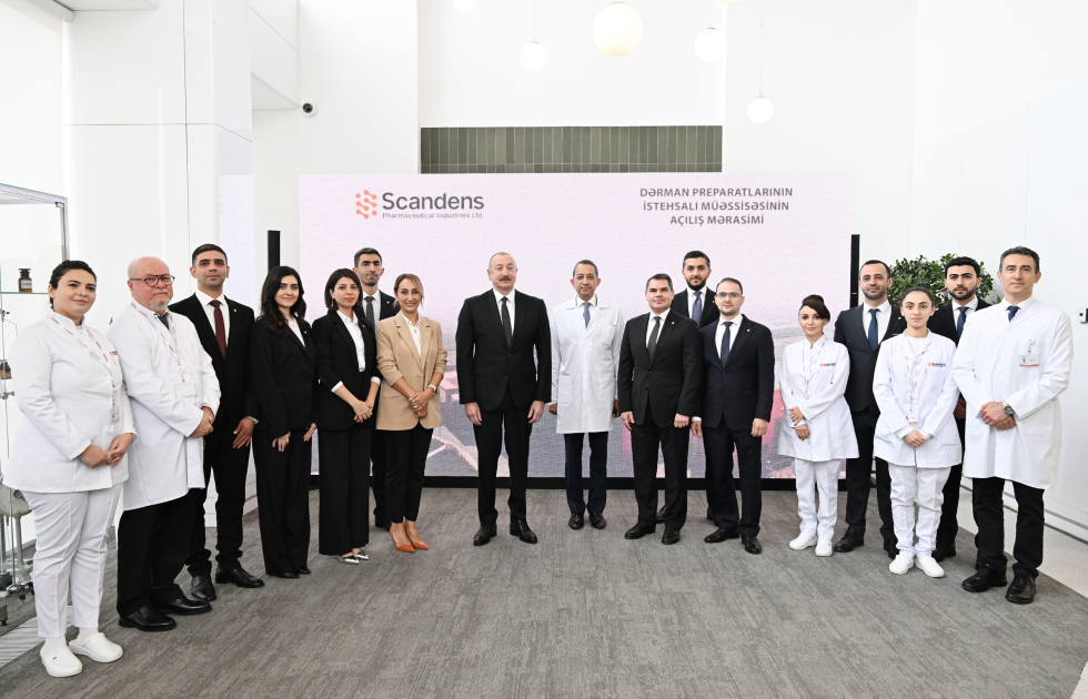 President Ilham Aliyev attends inauguration of pharmaceutical production facility (PHOTO)