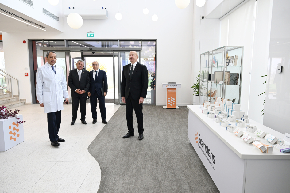 President Ilham Aliyev attends inauguration of pharmaceutical production facility (PHOTO)